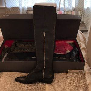 Vince Camuto black leather boots